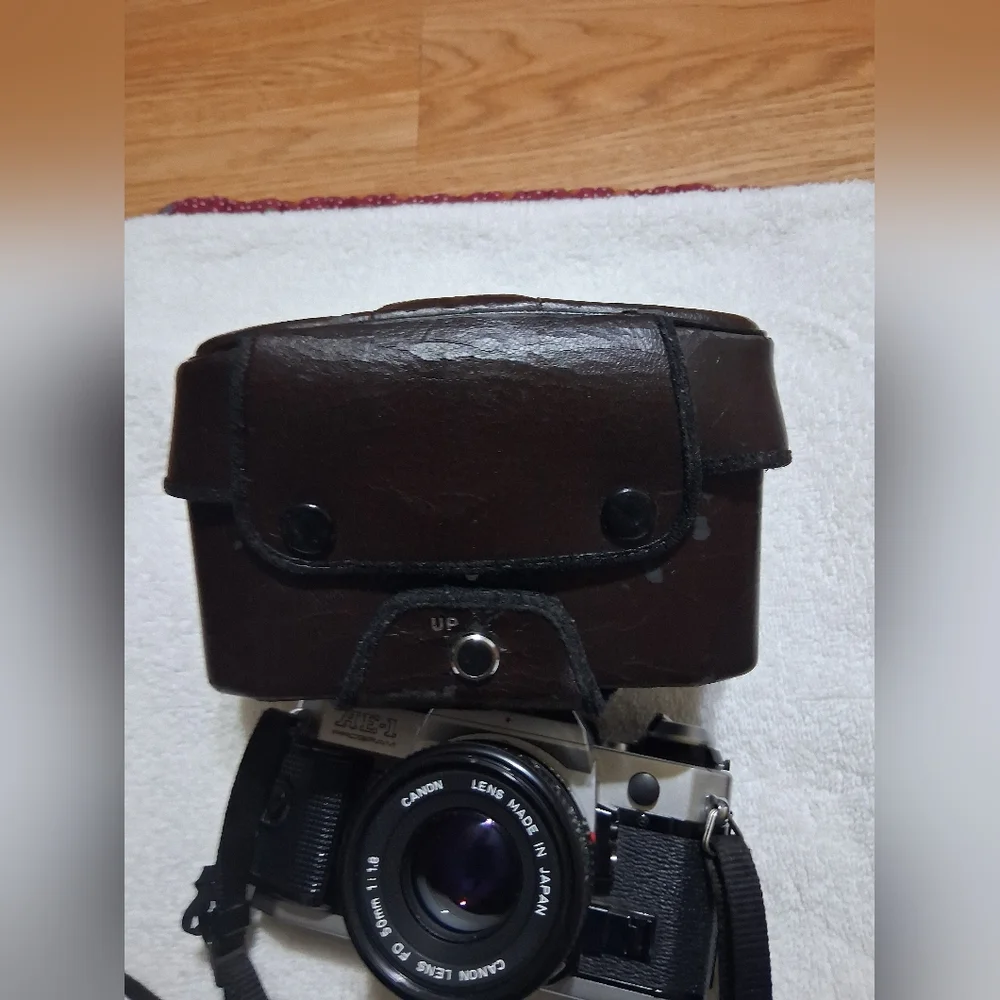 Canon AE-1 Program 35mm Film Camera with Flash - Black Made In Japan